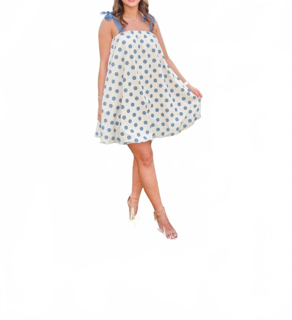 NEW J.NNA delilah bubble mini dress in blue